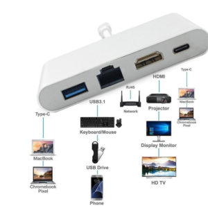 Adaptateur USB-C 4 en 1