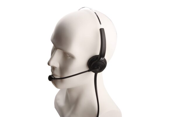 Caller headset with airtube