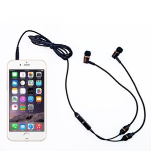 Écouteurs Air Tube Ebony à faible EMF