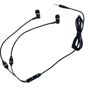 Écouteurs Air Tube Ebony à faible EMF