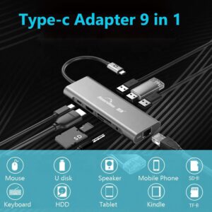 Adaptateur Blueendless Hub USB-C 9 en 1
